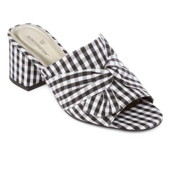 Worthington Shoes - Worthington Freemont Gingham Slides